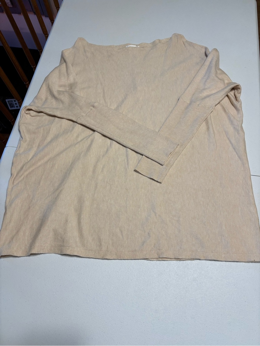 Bluivy Beige Off-the-Shoulder Lightweight Knit Top